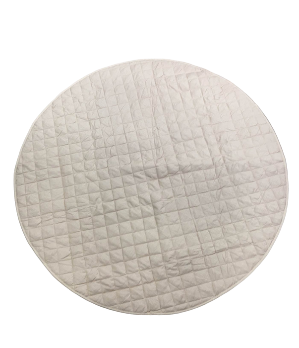 secondhand Poppyseed Play Linen Round Mat, Taupe