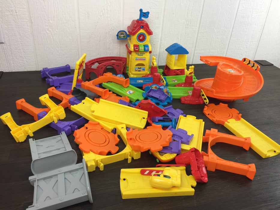 used VTech Go! Go! Smart Wheels Train Station Play Set