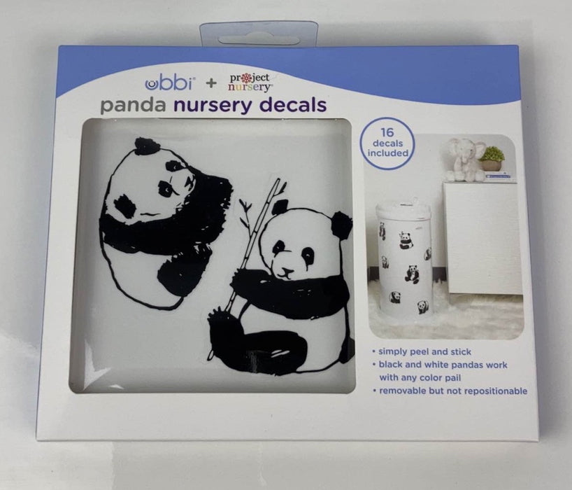 used Ubbi Diaper Pail Decals, panda