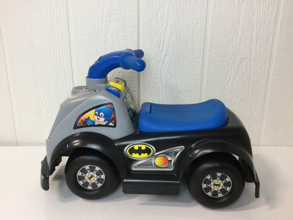 secondhand Fisher Price DC Friends Wheelies Batman Ride-On