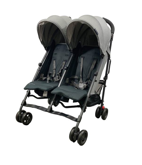 secondhand UPPAbaby G-Link V2 Double Stroller, 2022, Greyson (Charcoal Melange)