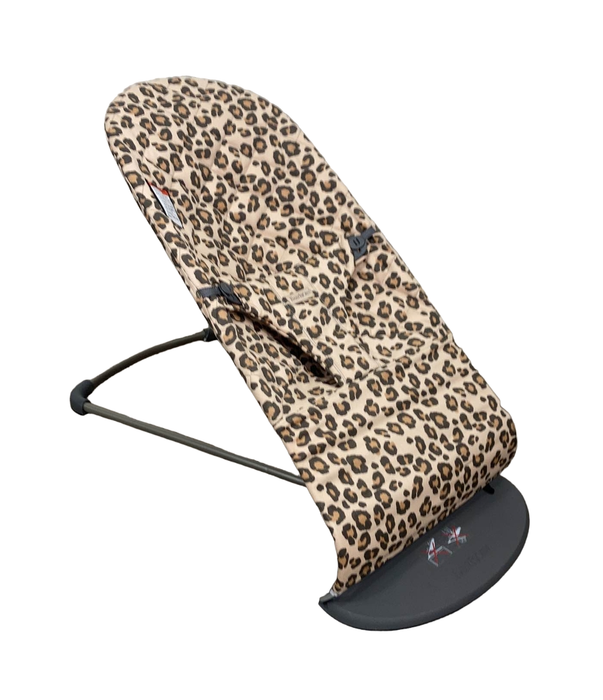 used BabyBjorn Bouncer Bliss, Beige/Leopard Cotton Classic Quilt