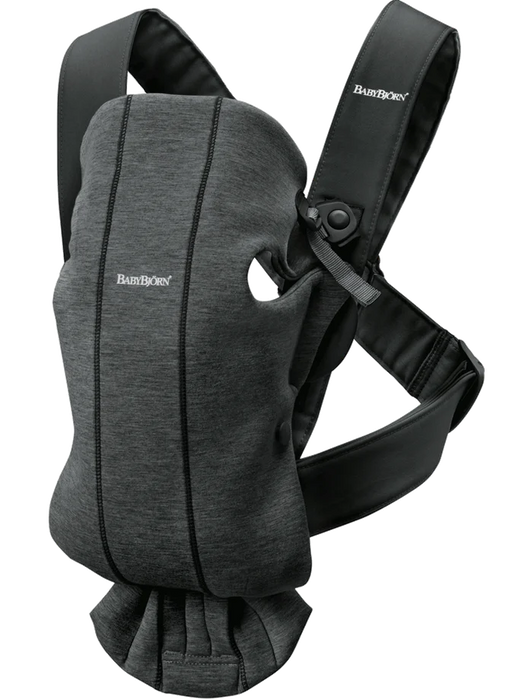 used BabyBjorn Baby Carrier Mini, Charcoal Gray 3D Jersey