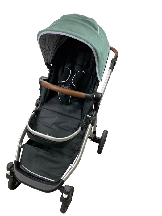 used Mockingbird Single to Double Stroller, Sage, Silver with Penny Leather, Windowpane, 2022