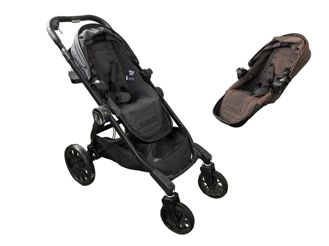 Baby Jogger City Select Lux Double Stroller, Granite, 2017