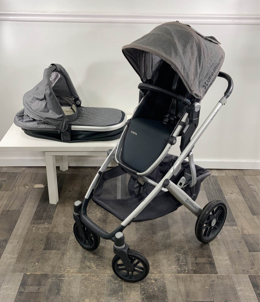 2018 uppababy vista stroller jordan UPPAbaby VISTA Stroller, Jordan (Grey Melange), 2017