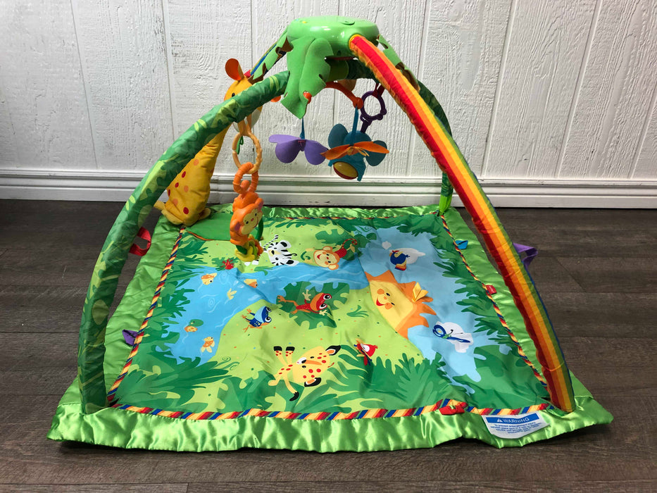 secondhand Fisher Price Rainforest Melodies and Lights Deluxe Gym