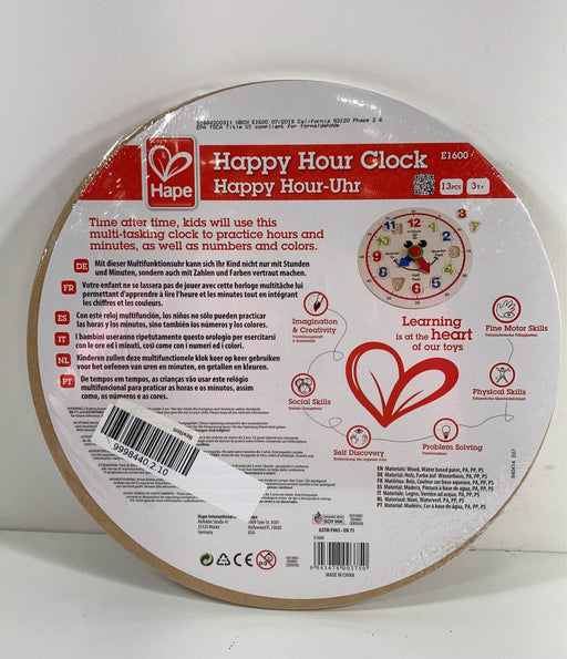 secondhand Hape Happy Hour Clock