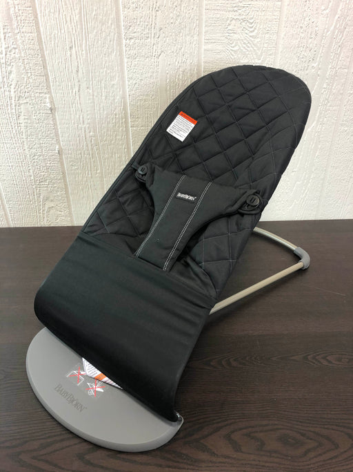 used BabyBjorn Bouncer Bliss, Black Cotton