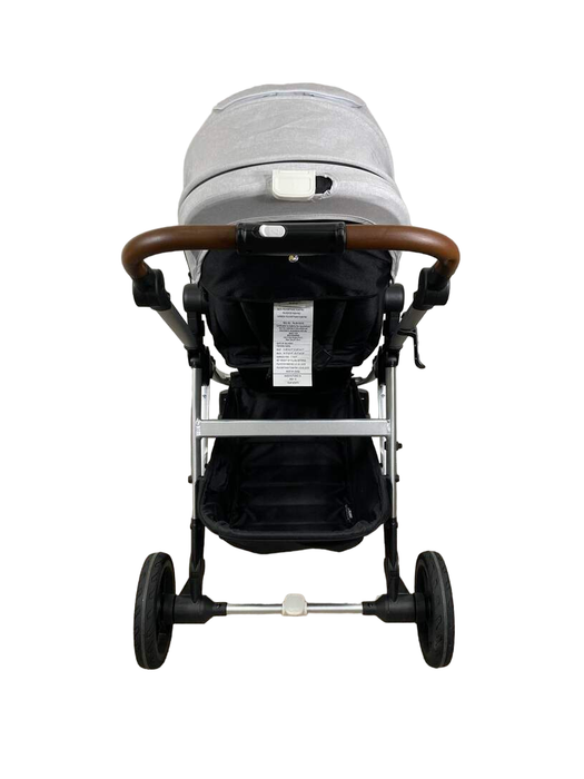 Mockingbird Single to Double Stroller, 2023, Silver with Penny Leather, Limited Edition Night Stars, Limited Edition Light Grey