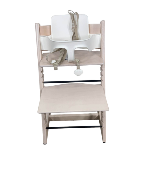 Stokke Tripp Trapp High Chair With Baby Set, Whitewash, White