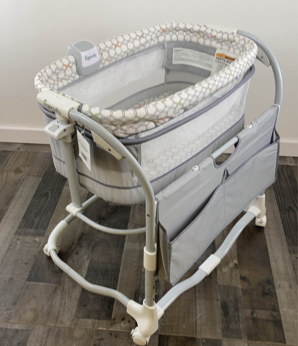 used Ingenuity Dream & Grow Bedside Bassinet, gray white