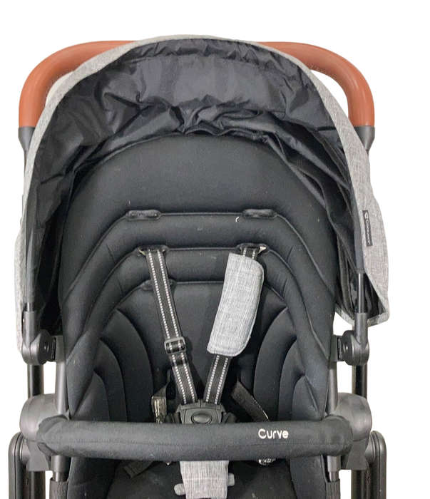 Contours Curve Double Stroller, 2020, Graphite