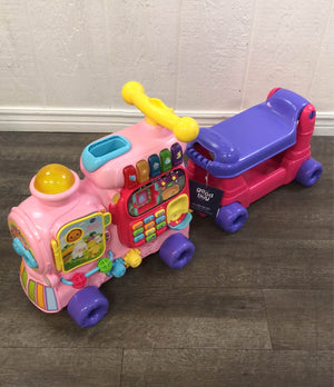 vtech push and ride alphabet train pink