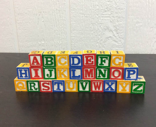 secondhand Wood Alphabet Blocks