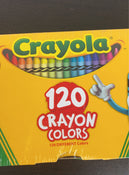 secondhand Crayola Crayon Colors, 120 Count