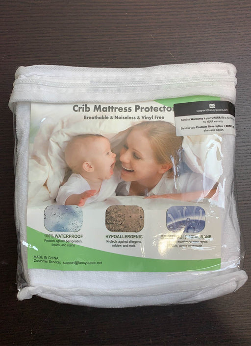 used Fancy Queen Crib Mattress Protector