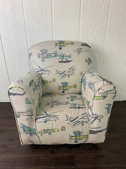 secondhand Brighton Homes Airplane Cotton Print Kid Chair