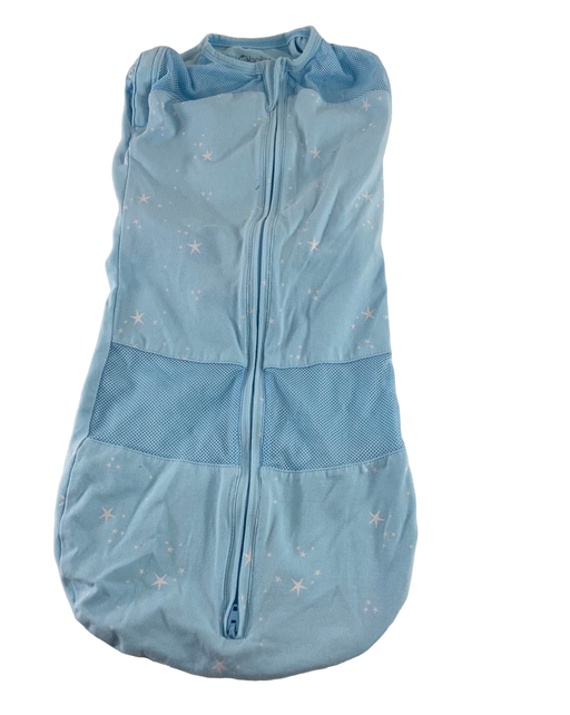 used Happiest Baby Sleepea Swaddle, Medium, Sky Blue Stars