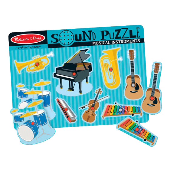 used Melissa & Doug Sound Puzzle, Instruments