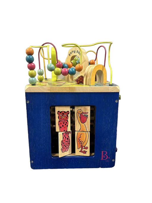 B. toys Zany Zoo Wooden Activity Cube