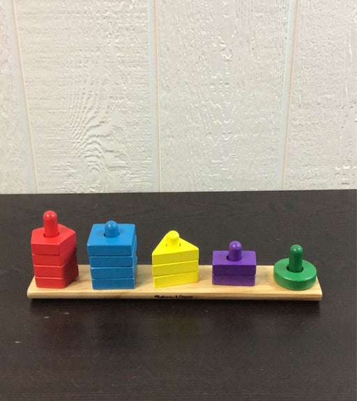 used Melissa & Doug Stack & Sort Board