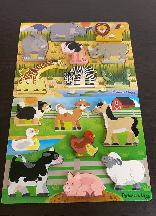 used Melissa & Doug Puzzle Bundle