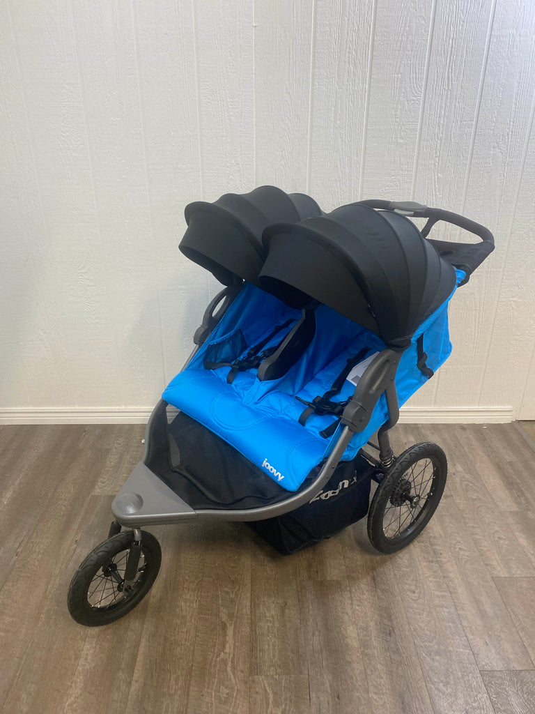 Joovy Zoom X2 Double Jogging Stroller, 2021, Glacier