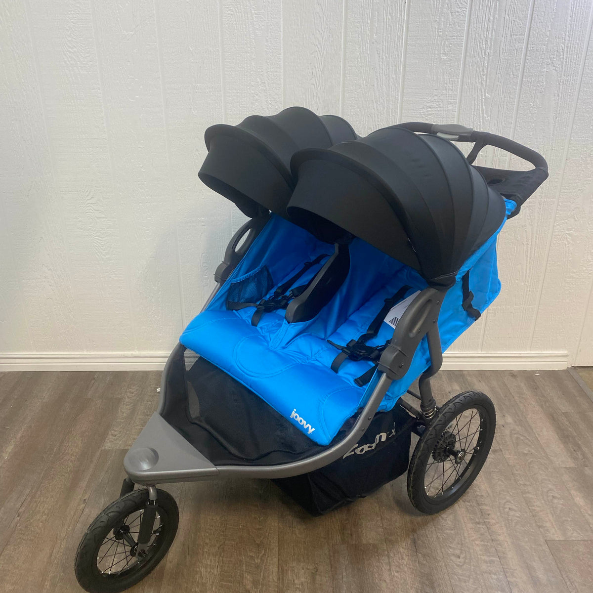 Joovy Zoom X2 Double Jogging Stroller, 2021, Glacier