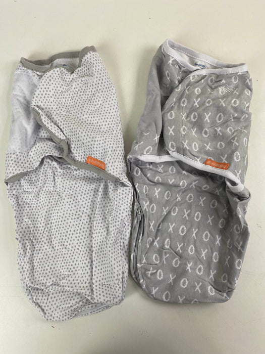 used SwaddleMe Original Swaddle Wrap With Easy Change 2pk, Small/Medium 0-3 months