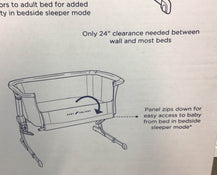 used Baby Delight Beside Me Dreamer Bassinet & Bedside Sleeper