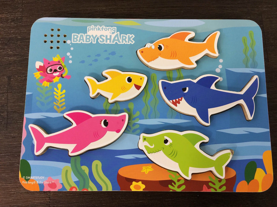 used Pinkfong Baby Shark Wooden Sound Puzzle