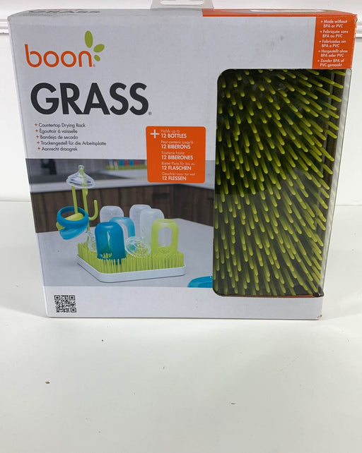 used Boon Grass Countertop Drying Rack, Green, Grass Countertop Drying Rack