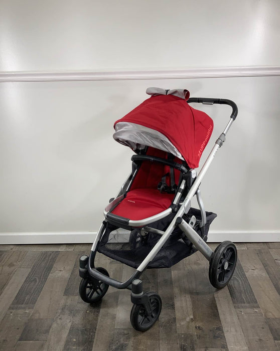 secondhand UPPAbaby VISTA Stroller, Denny (Red Melange), 2017