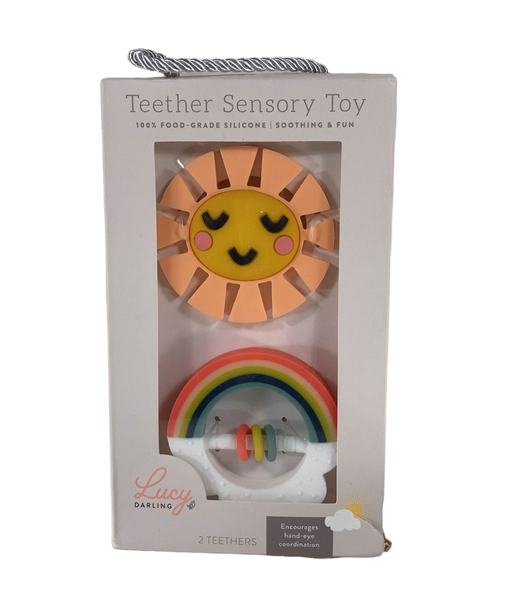 used Lucy Darling Little Rainbow Teether Toy Set