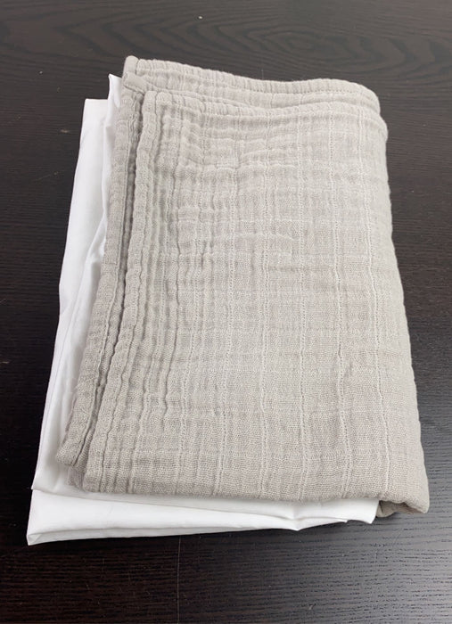 Shop Little Unicorn Cotton Muslin Crib Skirt at GoodBuy Gear
