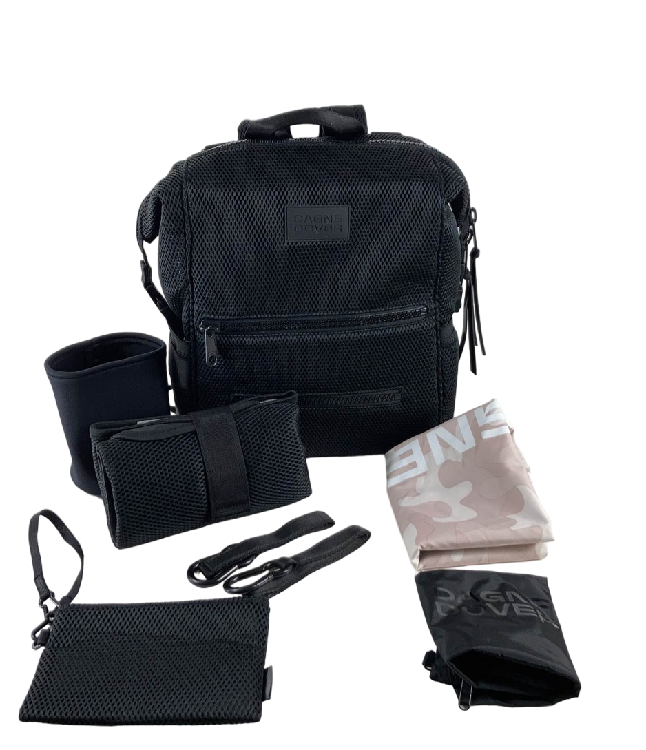 Dagne Dover Indi Diaper Backpack Medium, Onyx Air Mesh display picture 1