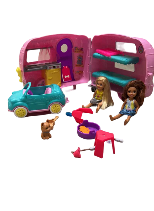 secondhand Mattel Barbie Club Chelsea Camper Playset