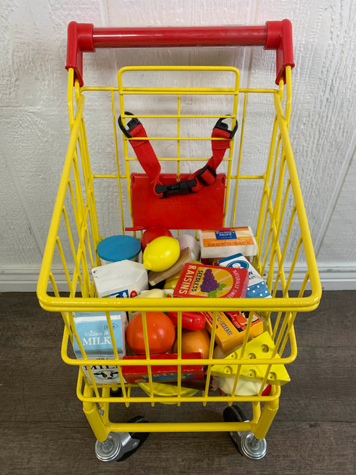 secondhand Toy Shopping Cart, With Play Food