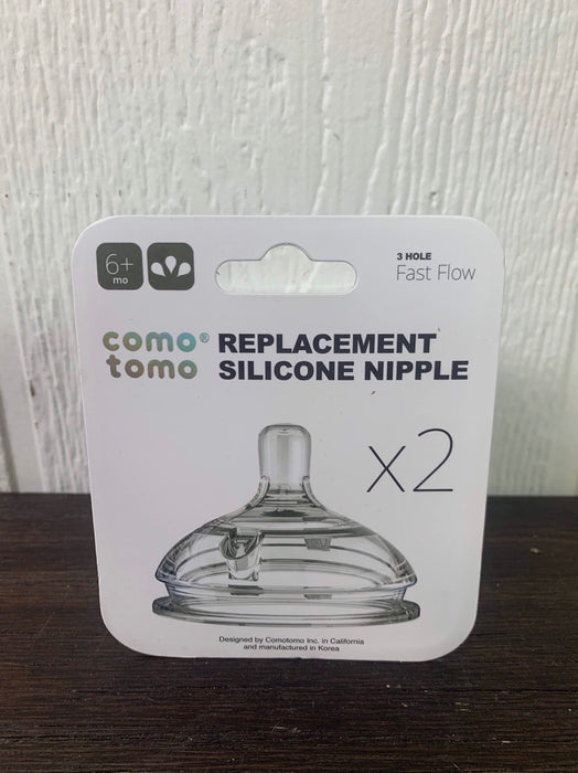 used Comotomo Replacement Nipples Fast Flow