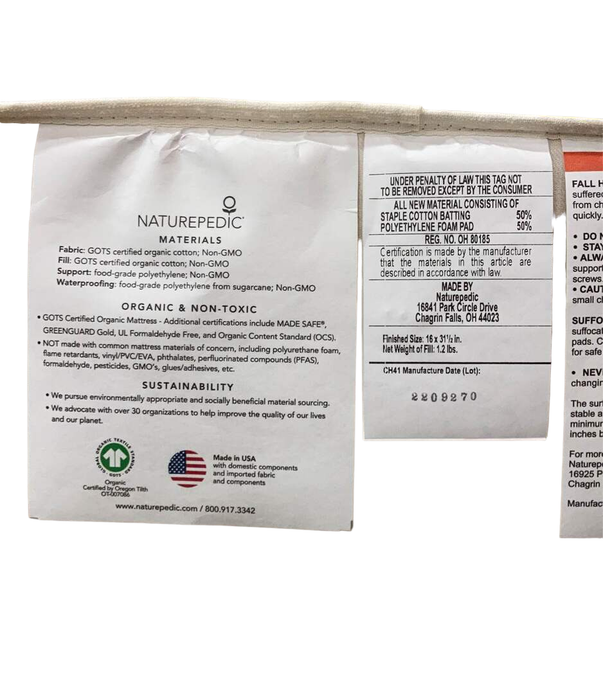 Shop Naturepedic Organic Cotton Changing Pad at GoodBuy Gear