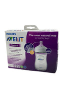 used Philips Avent Natural Baby Bottles, 9oz, Clear, 3-Pack