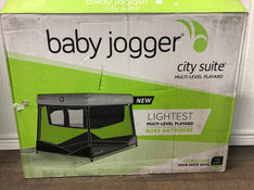 used Baby Jogger City Suite Multi-Level Playard, Graphite