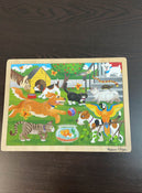 used Melissa & Doug 24-Piece Wooden Jigsaw Puzzle, -Pets