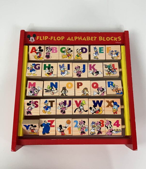 secondhand Disney Flip Flop Alphabet Blocks