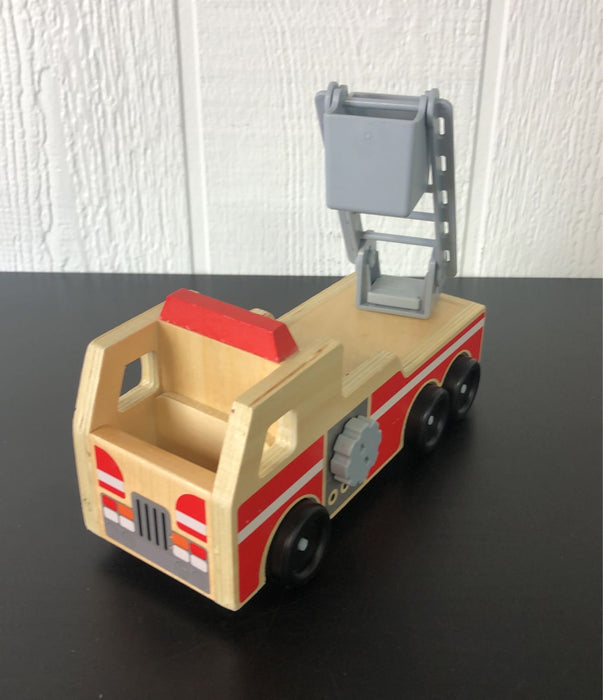 used Melissa & Doug Wooden Fire Truck