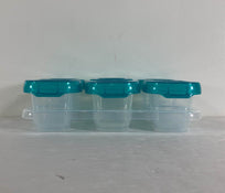 secondhand OXO Tot Baby Blocks Plastic Freezer Storage Containers 6-Pack, Teal, 2oz