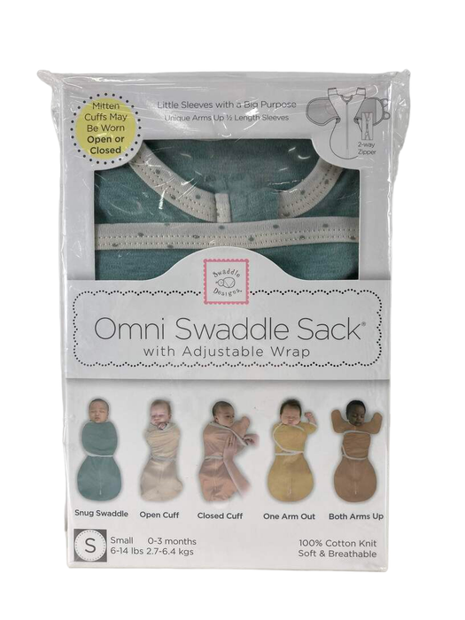 Shop Swaddle Designs Omni Swaddle Sack With Wrap, Small, Heathered Jadeite at GoodBuy Gear