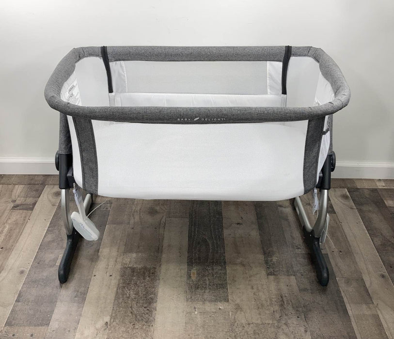 secondhand Baby Delight Beside Me Dreamer Bassinet & Bedside Sleeper, Charcoal Tweed