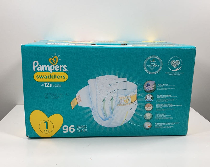 secondhand Pampers Swaddlers Diapers, Size 1